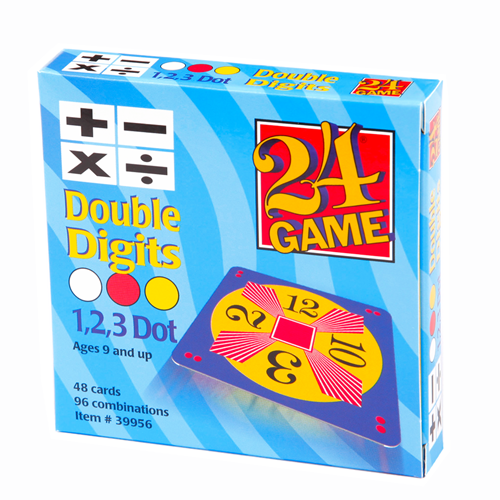 24 Game Double Digits Original Math Card Game, 48 Card Pack