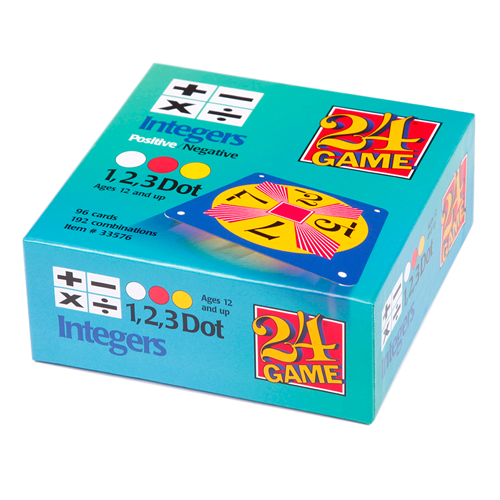 24 Game Integers Math Card Game, 96 Card Pack