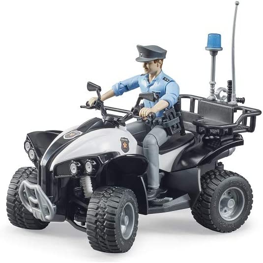 Bruder Police Quad with Police Officer Figure and Accessories