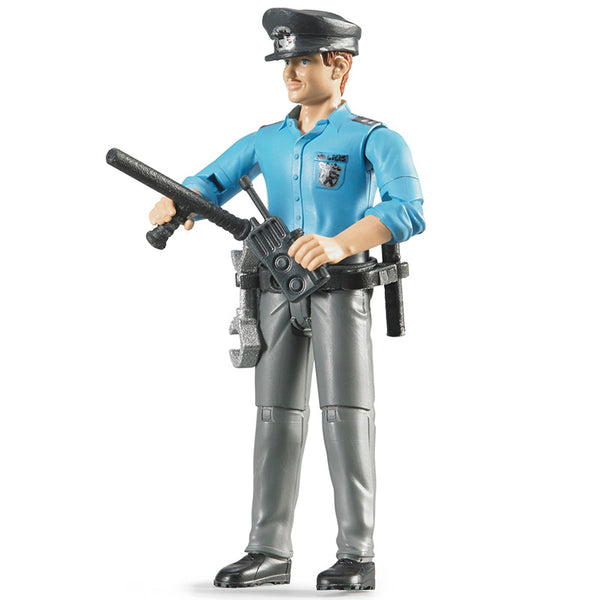 Bruder Policeman Action Figure with Accessories, Light Skin