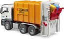 Bruder Man TGS Rear Loading Garbage Truck, Orange