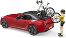Bruder Roadster with Road Bike and Figure