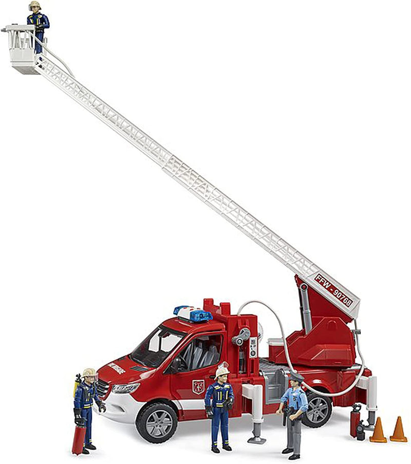 Bruder MB Sprinter Fire Engine w Ladder Water Pump & L/Smodule