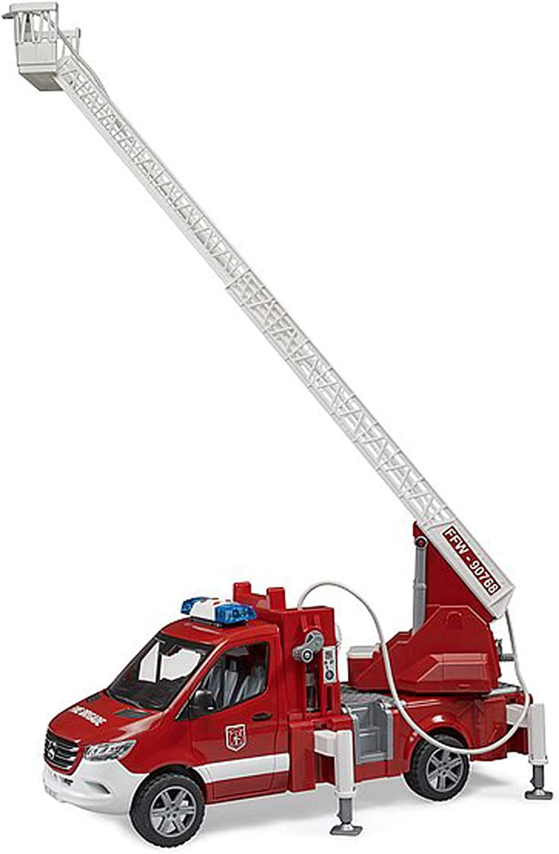 Bruder MB Sprinter Fire Engine w Ladder Water Pump & L/Smodule