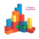 Edushape Easy Grip Puzzle Play Blocks - 18 Pieces