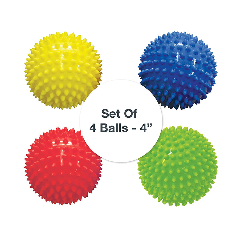 Edushape Sensory Balls, 4in Set of 4 Colors