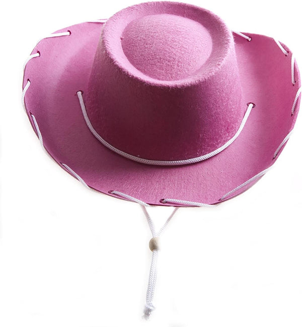 Hayes Children's Pink Felt Cowboy Hat