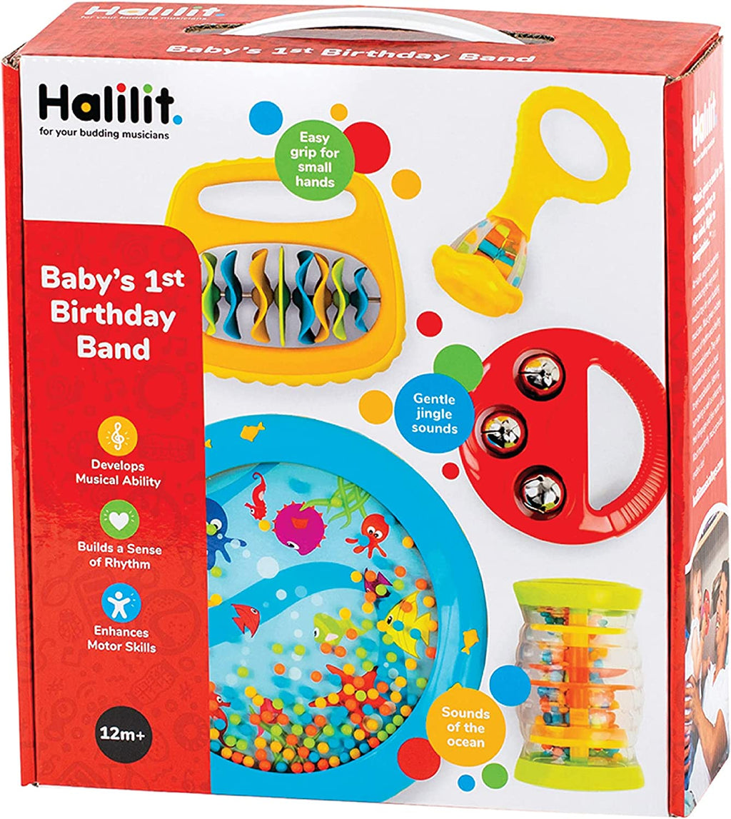 Edushape Instruments Edushape Baby's 1st Birthday Band Set, 5 Instruments and CD