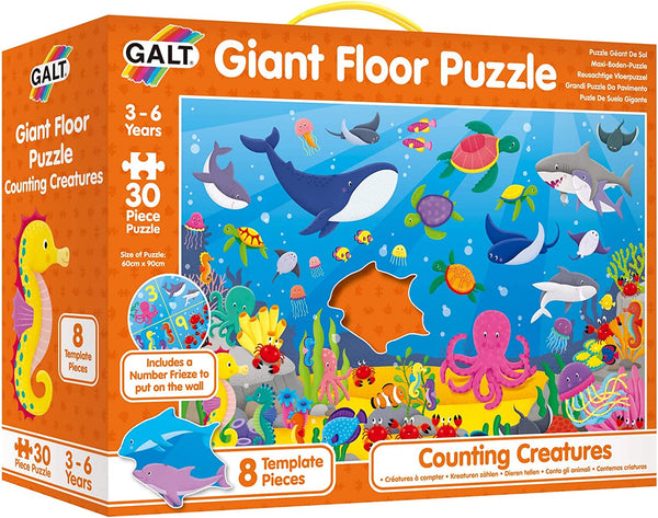Galt Giant Floor Puzzle - Counting Creatures