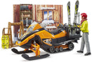 Bruder bworld Mountain Hut with Snowmobil and Figure