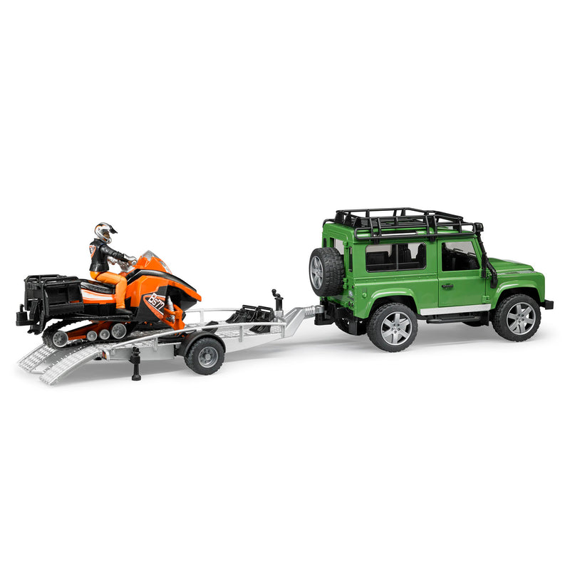Bruder Snowmobile Toy With Driver & Accessories - 1:16 Scale For Indoor & Outdoor Play