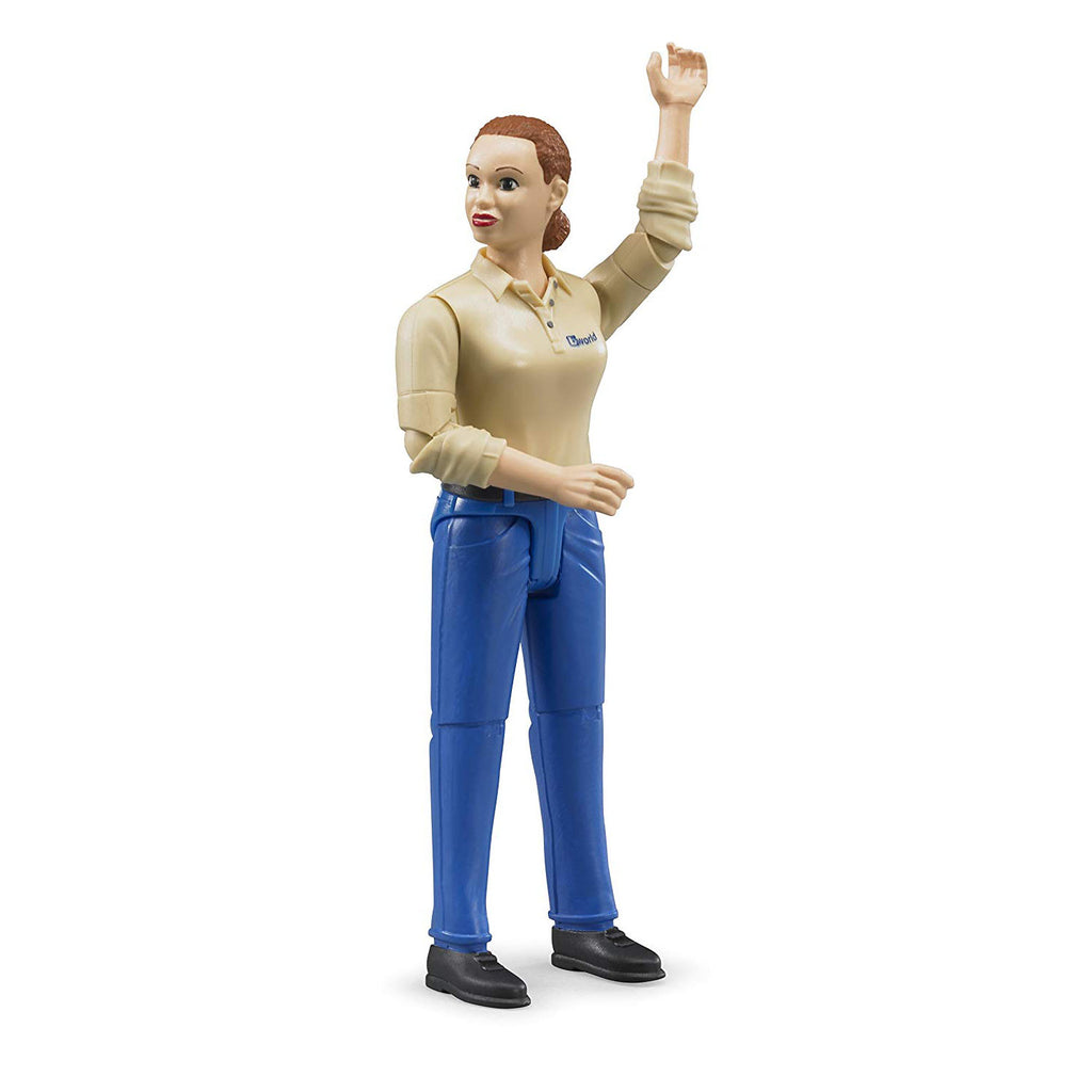 NEW Bruder 60007 Bworld Man with Light Skin/Brown Jeans Toy Figure