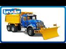 Bruder MACK Granite Dump Truck with Snow Plow Blade