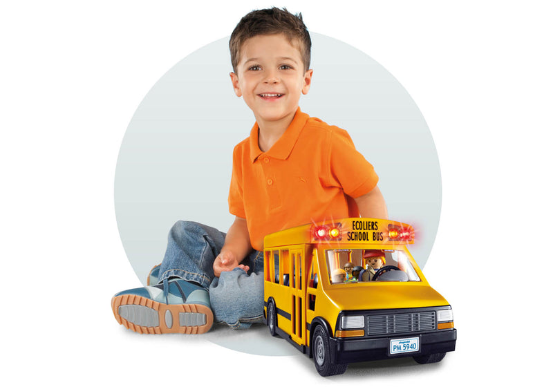 Playmobil School Bus Vehicle Playset : Toys & Games 