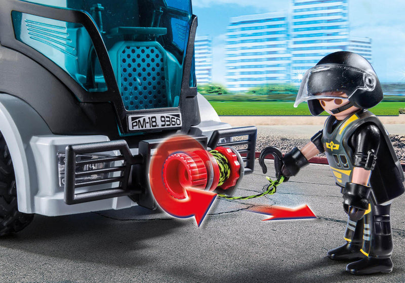 PLAYMOBIL Tactical Unit Vehicle Police Toy With Lights And Sound, Includes 2 Figures