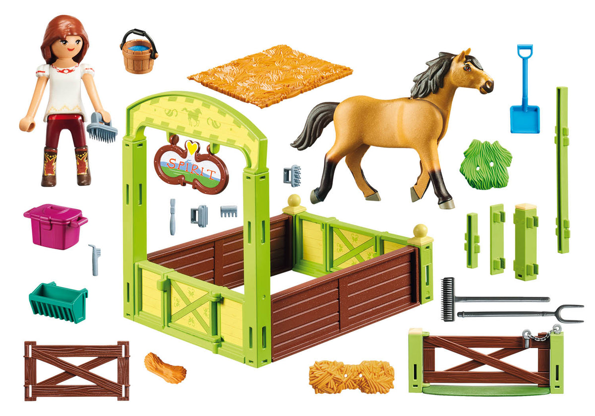 Playmobil Spirit Riding Free Lucky & Spirit with Horse Stall Playmobil Spirit Riding Free Lucky & Spirit with Horse Stall