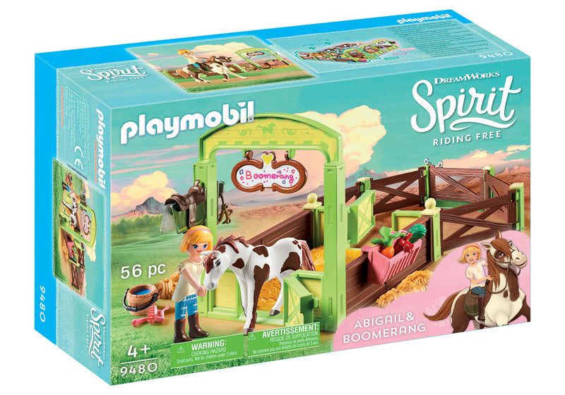 Playmobil Spirit Riding Free Abigail Boomerang with Horse Stall